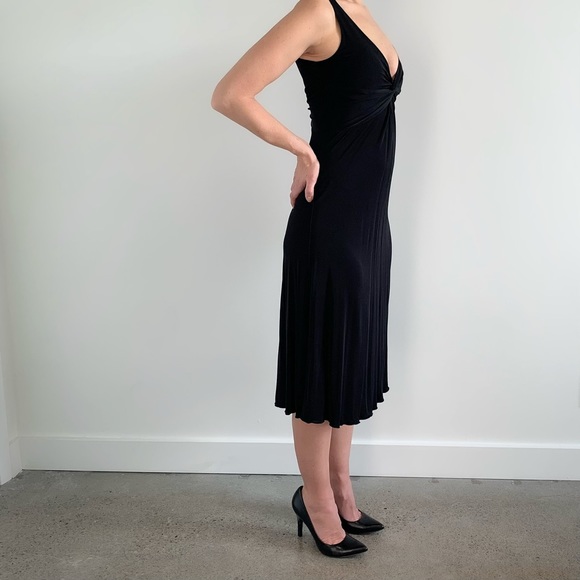 *SOLD* Sandra Angelozzi elegant black midi dress - Picture 2 of 9